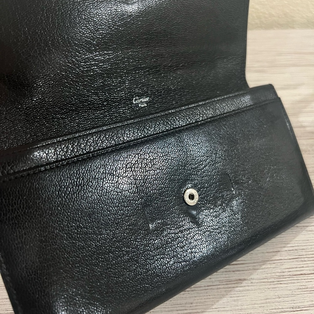 CARTIER Black Leather Wallet - Picture 9 of 12